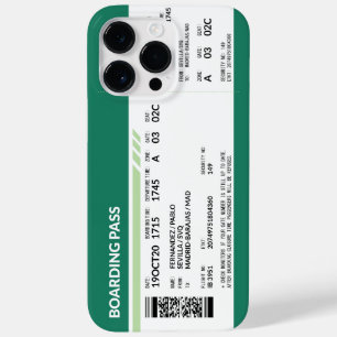 Funda Para iPhone 14 Pro Max De Case-Mate Tarjeta de embarque - Verde