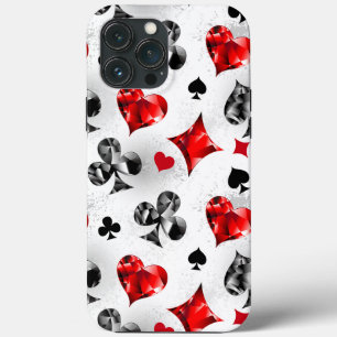 Funda Para iPhone 13 Pro Max Tarjeta de juego de jugador de póquer se adapta a