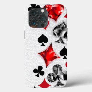 Funda Para iPhone 13 Pro Tarjeta de juego de jugador de póquer se adapta a 