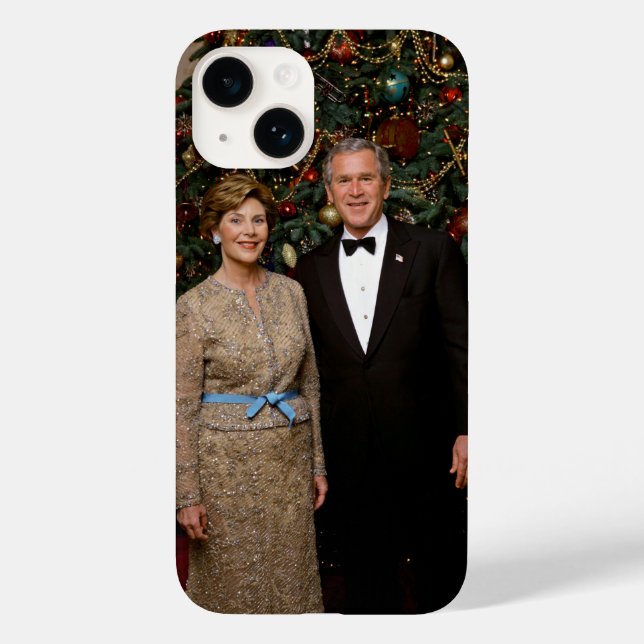 Funda De Case-Mate Para iPhone Tarjeta de Navidad del presidente estadounidense G (Reverso )