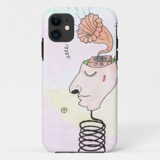 Funda Para iPhone 11 Tarjeta postal "Música en mi cabeza"