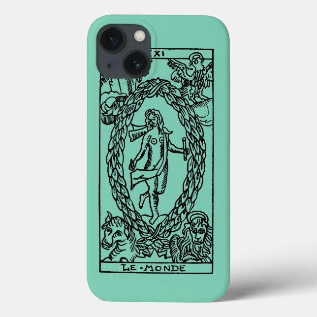 Funda De Case-Mate Para iPhone Tarjeta Tarot: El mundo (Reverso)
