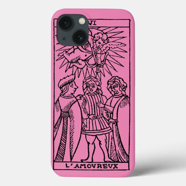 Funda De Case-Mate Para iPhone Tarjeta Tarot: Los amantes (Reverso)