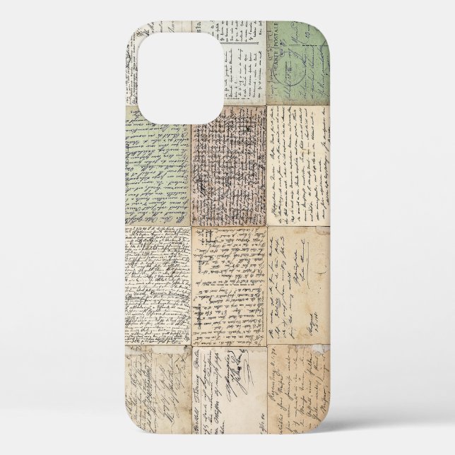 Funda De Case-Mate Para iPhone Tarjetas Postales Antiguas Fondo Vintage Francés (Reverso )