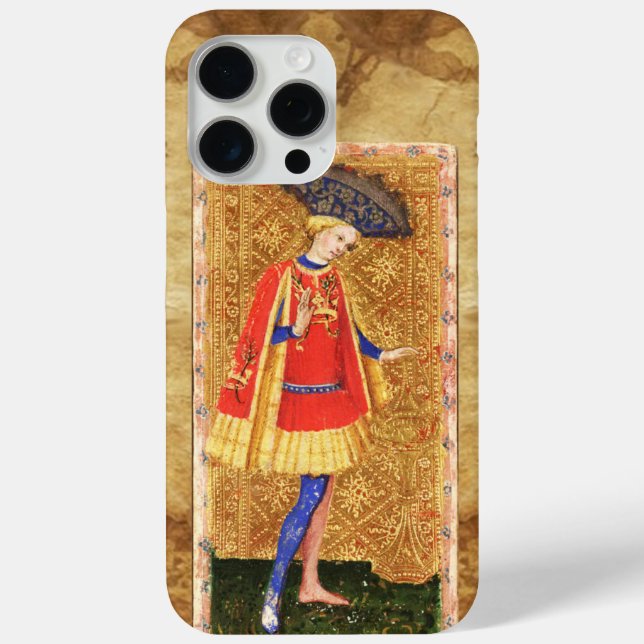 FUNDA DE Case-Mate PARA iPhone TAROTES DE RENACIMIENTO ANTIGUO / PÁGINA DE CUPS (Reverso )