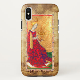 FUNDA PARA iPhone XS TAROTES DE RENACIMIENTO ANTIGUO / REINA DE CUPAS