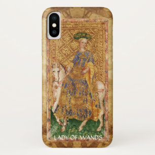 FUNDA PARA iPhone X TAROTES DE RENAISSANCIA ANTIGUA / DAMA DE LAS MUJE