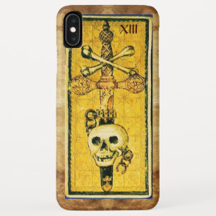 FUNDA PARA iPhone XS MAX TAROTS DE LA RENACIMIENTO ANTIGUO, AS DE ESPADAS P