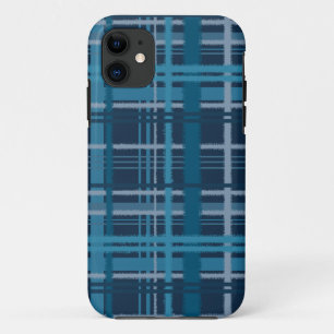 Funda Para iPhone 11 tartán azul