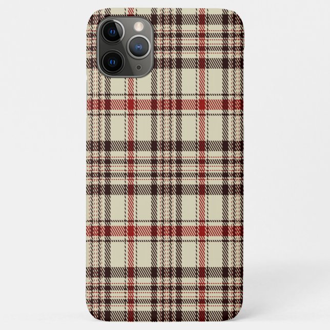 Funda De Case-Mate Para iPhone Tartan Brown (Reverso)