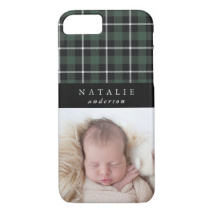 Funda Para iPhone 8/7 Tartán comprobar foto de invierno personalizada