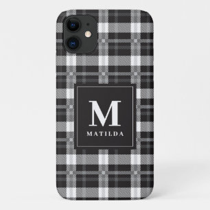 Funda Para iPhone 11 Tartán de monograma plastificado