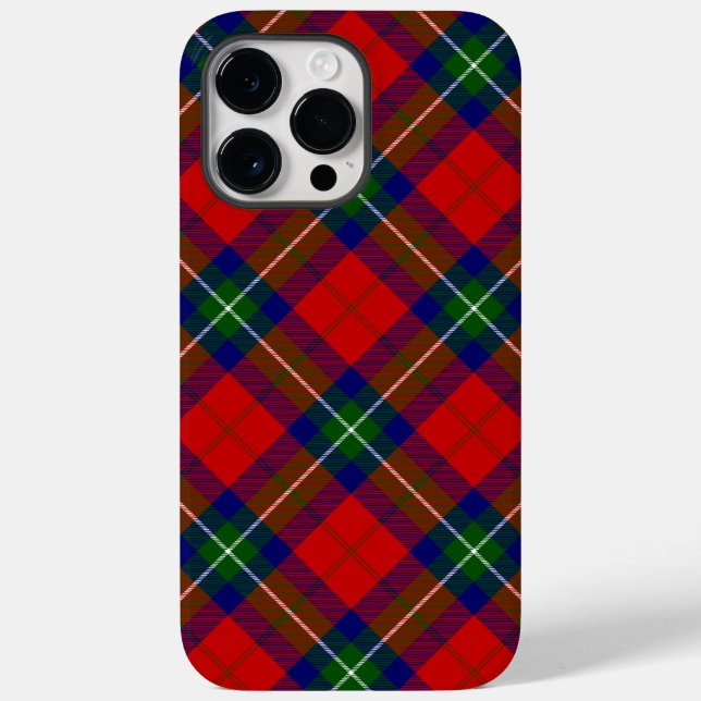 Funda De Case-Mate Para iPhone Tartán de Ruthven dorado (Reverso )