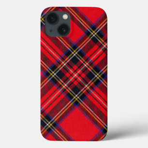 Funda Para iPhone 13 Tartán de Stewart rojo