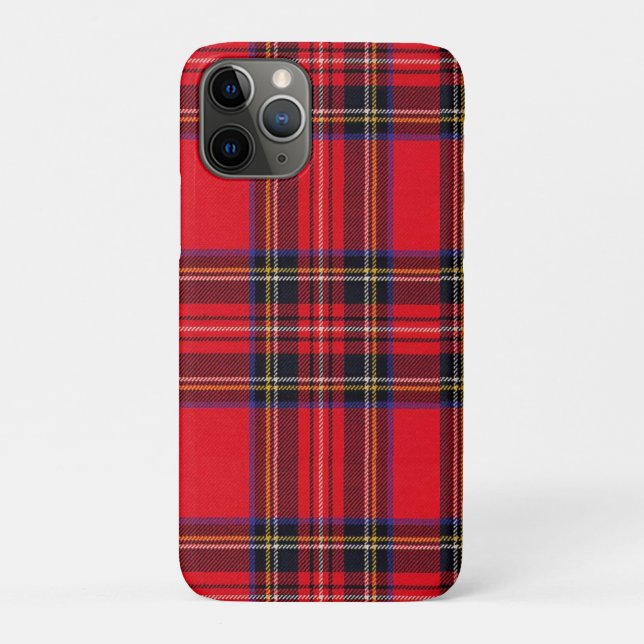 Funda De Case-Mate Para iPhone Tartán de Stewart rojo (Reverso)
