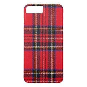 Funda Para iPhone 8 Plus/7 Plus Tartán de Stewart rojo