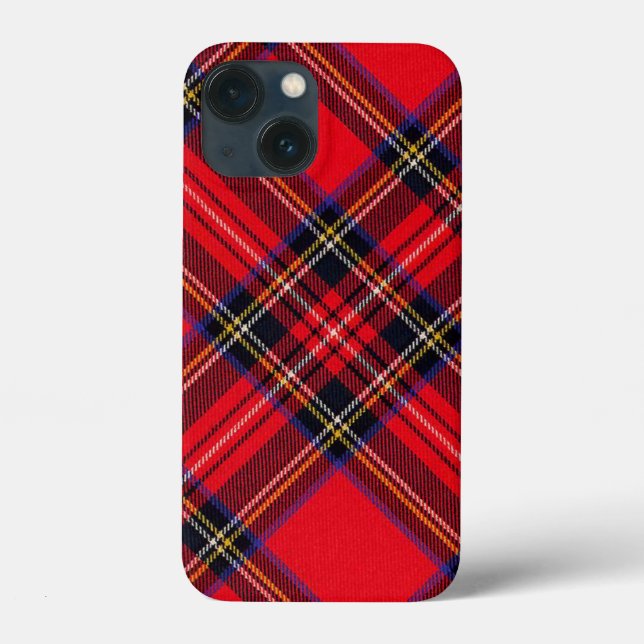 Funda De Case-Mate Para iPhone Tartán de Stewart rojo (Reverso )