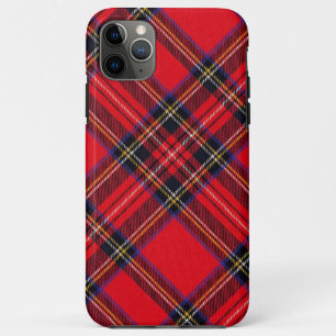 Funda Para iPhone 11 Pro Max Tartán de Stewart rojo