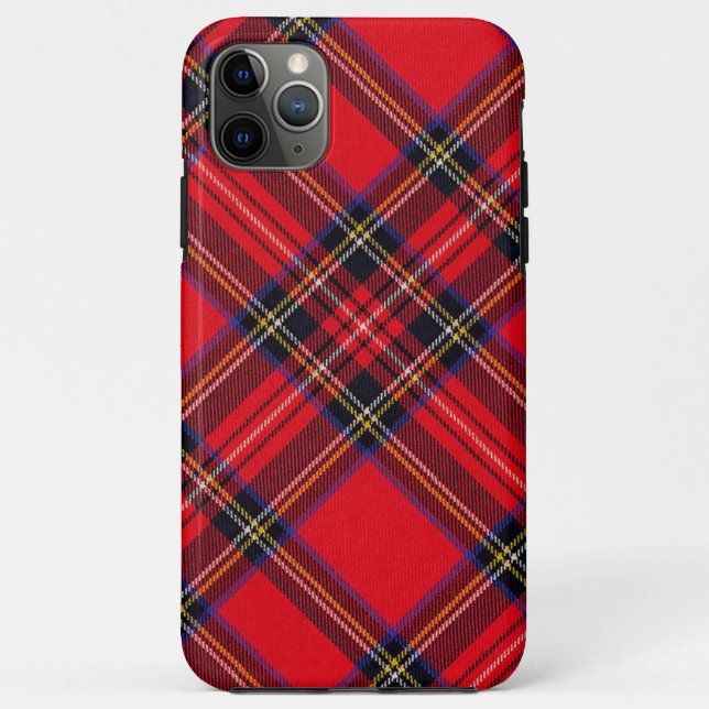 Funda De Case-Mate Para iPhone Tartán de Stewart rojo (Reverso)