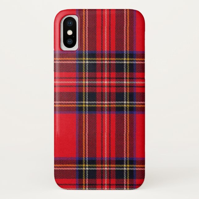 Funda De Case-Mate Para iPhone Tartán de Stewart rojo (Reverso)