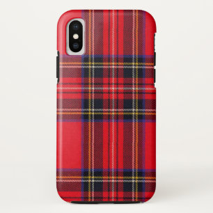Funda Para iPhone X Tartán de Stewart rojo