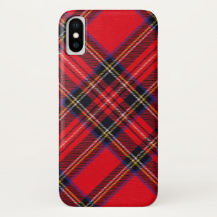 Funda Para iPhone X Tartán de Stewart rojo