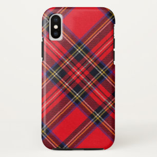 Funda Para iPhone XS Tartán de Stewart rojo