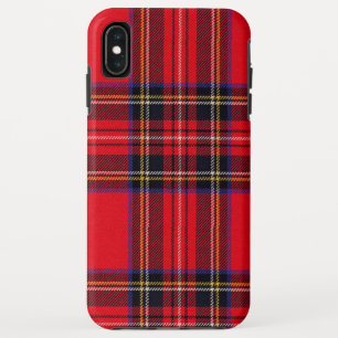 Funda Para iPhone XS Max Tartán de Stewart rojo