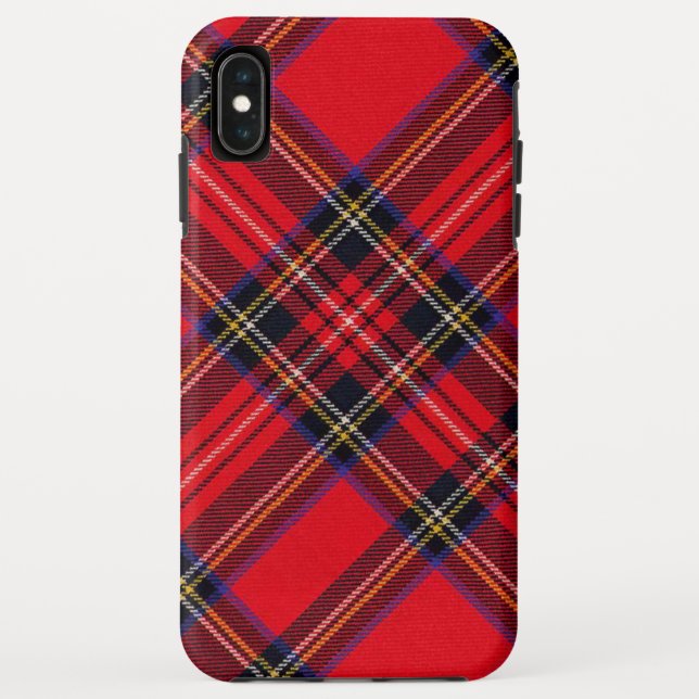 Funda De Case-Mate Para iPhone Tartán de Stewart rojo (Reverso)