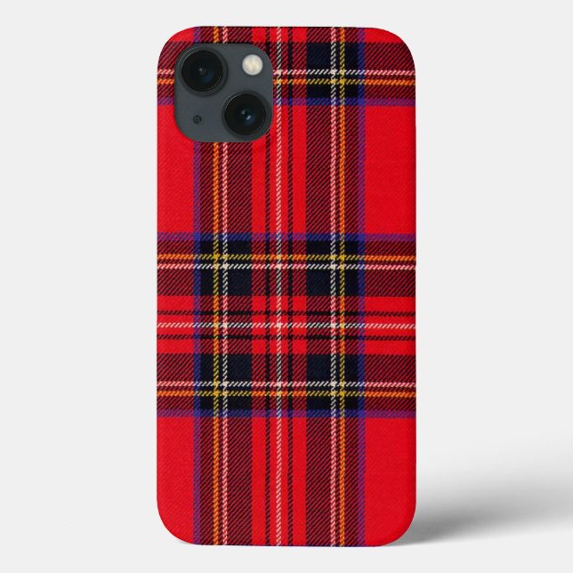 Funda De Case-Mate Para iPhone Tartán de Stewart rojo (Reverso)