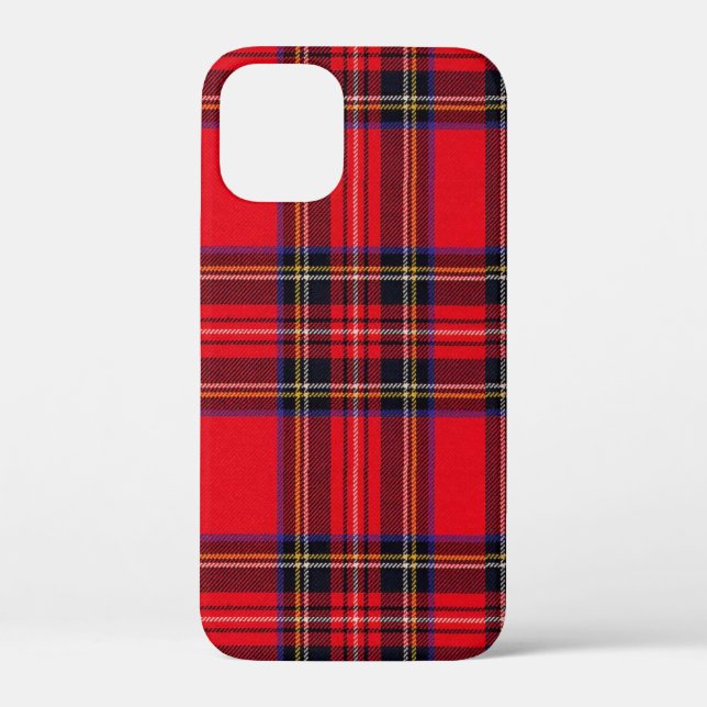 Funda De Case-Mate Para iPhone Tartán de Stewart rojo (Reverso )