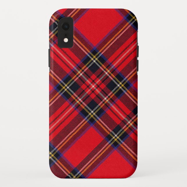 Funda De Case-Mate Para iPhone Tartán de Stewart rojo (Reverso)