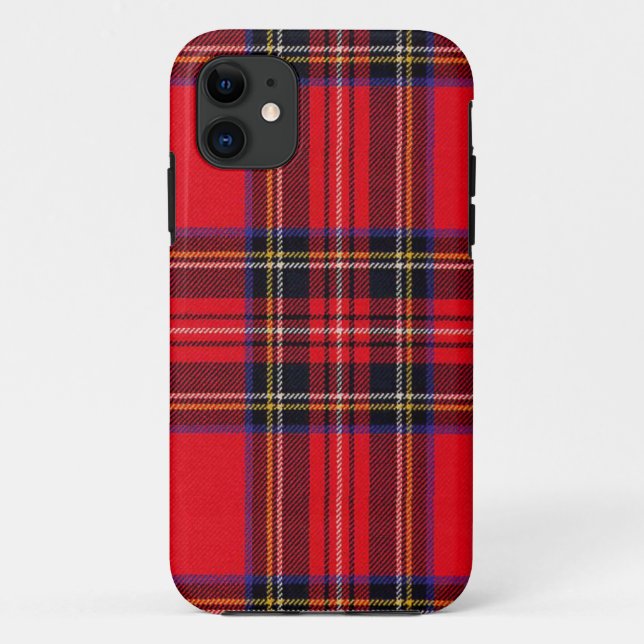 Funda De Case-Mate Para iPhone Tartán de Stewart rojo (Reverso)
