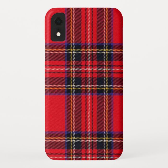 Funda De Case-Mate Para iPhone Tartán de Stewart rojo (Reverso)