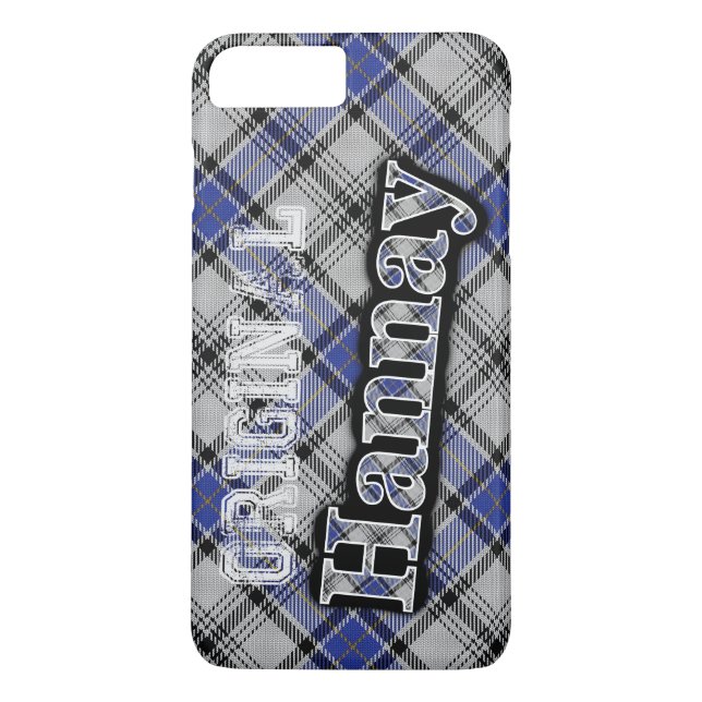 Funda De Case-Mate Para iPhone Tartan del Clan Escocés Hannay (Reverso)