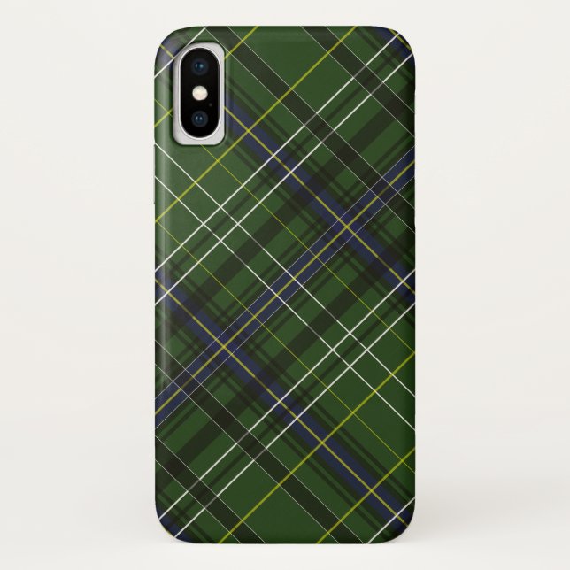 Funda De Case-Mate Para iPhone Tartán en verde (Reverso)