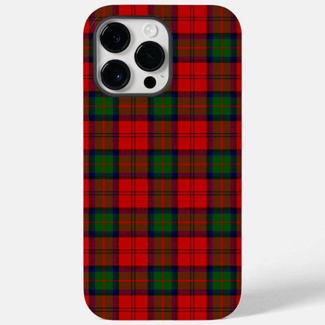 Funda De Case-Mate Para iPhone tartan MacDuff rojo verde a cuadros (Reverso )