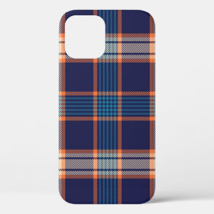 Funda Para iPhone 12 Tartán machacado, colorida textura marina.
