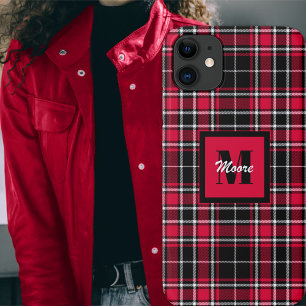 Funda Para iPhone 11 Tartán - Negro Lumberjack rojo y blanco apagado