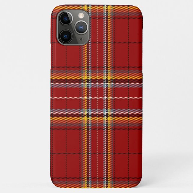 Funda De Case-Mate Para iPhone Tartán rojo (Reverso)