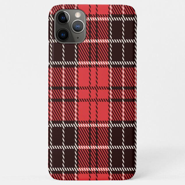Funda De Case-Mate Para iPhone Tartán rojo (Reverso)