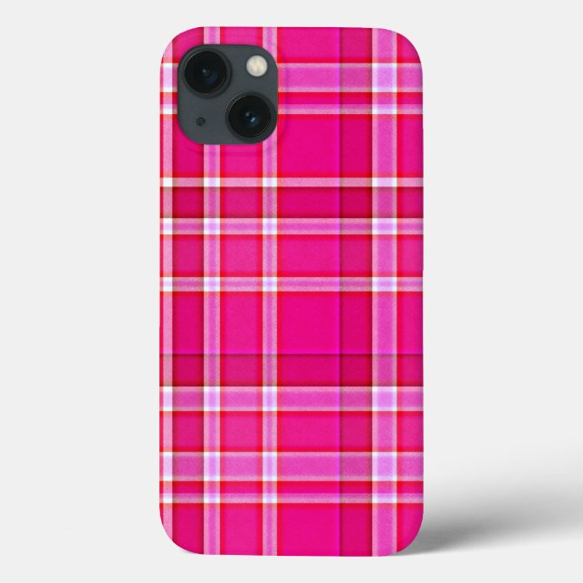 Funda De Case-Mate Para iPhone Tartán rosa claro (Reverso)