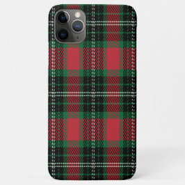 Funda Para iPhone 11 Pro Max Tartán verde y rojo