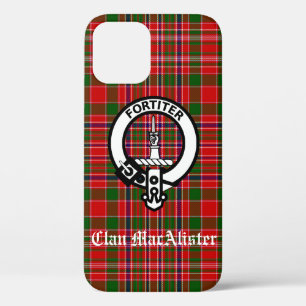 Funda Para iPhone 12 Tartan y emblema de clan MacAlister