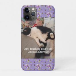 Funda Para iPhone 11 Pro Tato de Tuxedo Cute Feliz Cumpleaños Tocando Tarje