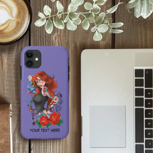 Funda Para iPhone 11 Tattoos de la mujer de Redhead
