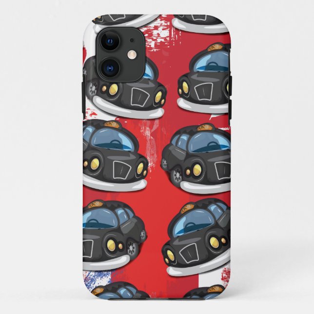 Funda De Case-Mate Para iPhone Taxi negro de Londres (Reverso)
