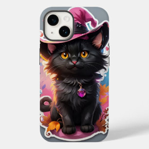 Funda Para iPhone 14 De Case-Mate Taza de viaje Feliz Halloween de gato lindo - Bruj