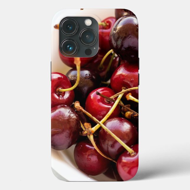 Funda De Case-Mate Para iPhone tazón de cerezas (Reverso )