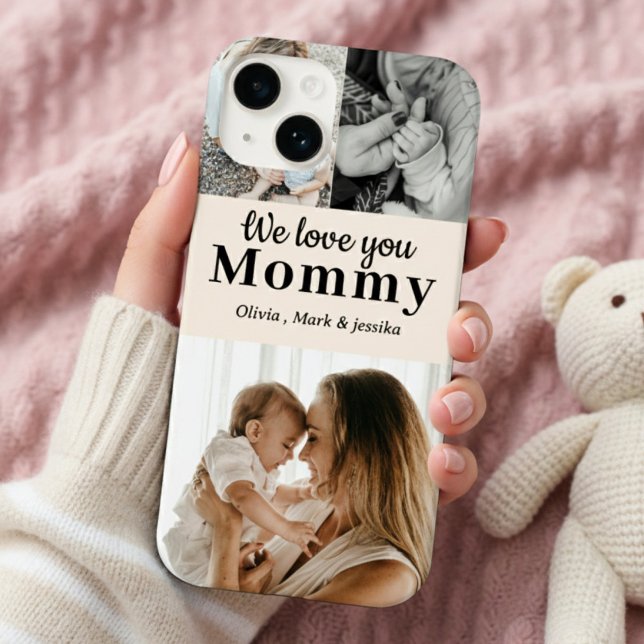 Funda De Case-Mate Para iPhone Te amamos mamá - Personalizado Collage de fotos iP (Subido por el creador)